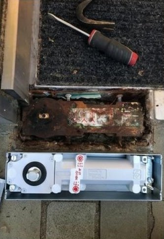 Floor Spring Replaced before