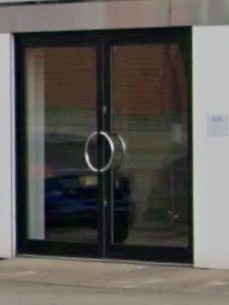 Entrance doors in Wigan after repair